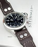 Steinhart Nav-B-Chrono 2 44. Full set 2019 . Met 3 banden !, Staal, Steinhart, Breitling, Polshorloge