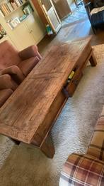 SALON TAFEL  Vol eiken, Huis en Inrichting, Tafels | Salontafels, Ophalen, 50 tot 100 cm, Zo goed als nieuw, 150 tot 200 cm