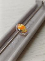 Trollbeads one of a kind glasbead oranje/geel, Sieraden, Tassen en Uiterlijk, 1 bedel, Ophalen of Verzenden, Trollbeads, Zo goed als nieuw