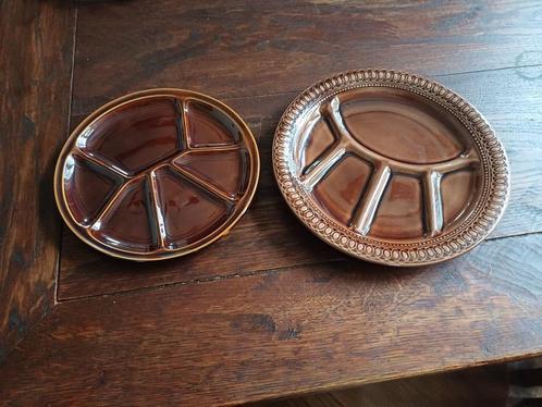 vintage fondueborden + sausbakjes en vorken, Huis en Inrichting, Keuken | Servies, Zo goed als nieuw, Bord(en), Wedgwood, Ophalen of Verzenden