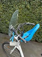 Yepp Blauw Fietszitje Voor met Windscherm, Fietsen en Brommers, Ophalen, Gebruikt, Voetsteuntjes, Voorzitje