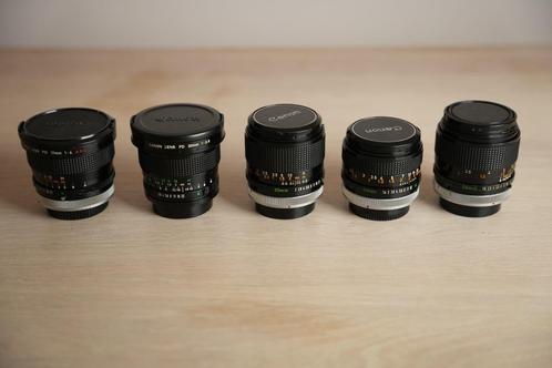 Set Canon FD Lenses., Audio, Tv en Foto, Fotografie | Lenzen en Objectieven, Gebruikt, Overige typen, Ophalen