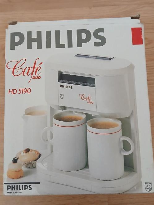 Philips Café Duo HD5190  z.g.a.n., Witgoed en Apparatuur, Koffiezetapparaten, Nieuw, Gemalen koffie, Koffiemachine, 2 tot 4 kopjes