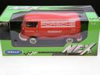 modelauto Volkswagen T1 bus Panel Van Porsche – Welly 1:18, Hobby en Vrije tijd, Modelauto's | 1:18, Overige typen, Nieuw, Ophalen of Verzenden