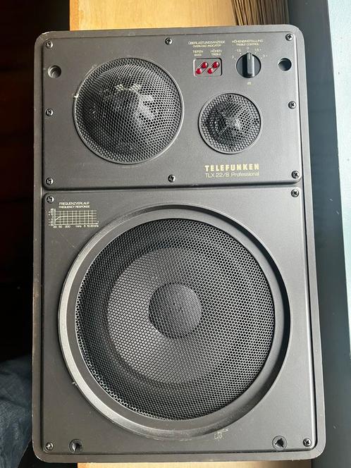 TELEFUNKEN TLX 22/8 professional, Audio, Tv en Foto, Luidsprekers, Zo goed als nieuw, Front, Rear of Stereo speakers, Overige merken