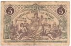 België - 5 Francs 1918, Ophalen of Verzenden, Los biljet