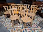 Flink gebruikte Cafestoel stoelen 10dlg. Zie omschrijving,, Ophalen, Gebruikt, Bruin, Vijf, Zes of meer stoelen