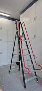 Altrex magazijntrap TME 9 treden, Doe-het-zelf en Verbouw, Ladders en Trappen, Ophalen of Verzenden, Gebruikt