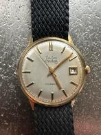 Vintage Goud Herenhorloge Indus de Luxe Incabloc jaren 60, Overige merken, Gebruikt, Polshorloge, Overige materialen