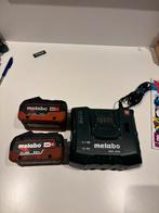 Metabo 685131000 18V LiHD accu starterset (2x 8,0Ah) + lader, Ophalen of Verzenden, Zo goed als nieuw