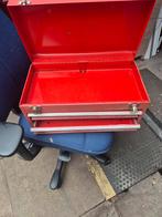 Vintage Gereedschapskist - Rood Metaal, Ophalen of Verzenden, Gebruikt