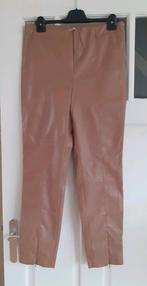 Esqualo camelkleurige vegan leren pantalon in nieuwstaat 42, Beige, Maat 42/44 (L), Esqualo, Ophalen of Verzenden