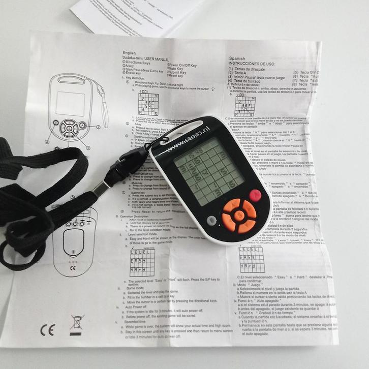 Mini Sudoku spel voor onderweg, Spelcomputers en Games, Games | Overige, Gebruikt, Puzzel en Educatief, 1 speler, Vanaf 7 jaar