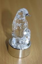 Nieuw beeldje lichtje pinguin moeder met kind Kerst dier, Ophalen of Verzenden, Nieuw, Dier