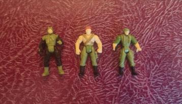 Miniatuur soldaten, set van 3, beschikbaar voor biedingen