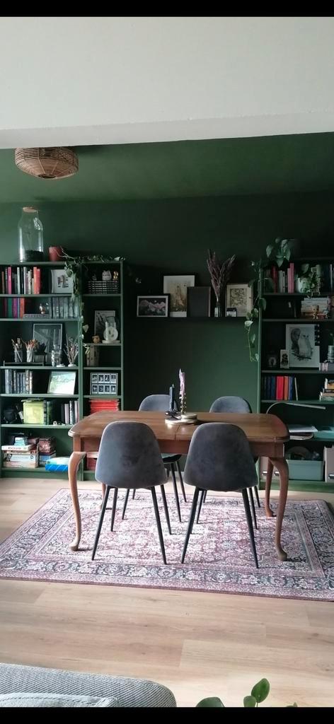 Billy boekenkasten groen met deurtjes, Huis en Inrichting, Kasten | Boekenkasten, Gebruikt, 50 tot 100 cm, 200 cm of meer, 25 tot 50 cm