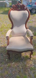 Antieke biedermeier fauteuil, Ophalen of Verzenden