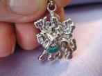 Zilveren Hindoegodin Maa Durga kettinghanger, Verzenden, Nieuw, Kruis of Symbool, Zilver