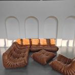 Ligne Roset Togo - set in cognac - vol aniline leder, Ophalen of Verzenden