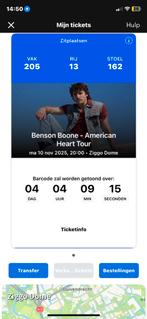 Benson Boone ticket, Tickets en Kaartjes, Eén persoon