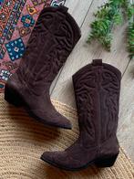 Sacha suede leren cowboylaarzen 38 39 western boots laarzen, Hoge laarzen, -, Ophalen of Verzenden, Zo goed als nieuw