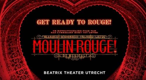 2-6 Prachtige Diamond tickets MOULIN ROUGE Donderdag 19 Juni, Tickets en Kaartjes, Theater | Musical, Drie personen of meer, Juni