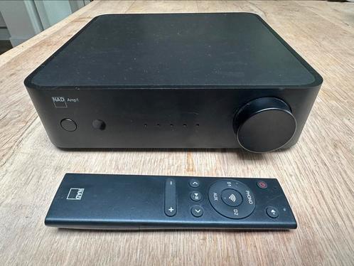 NAD AMP1 versterker met Chromecast, Audio, Tv en Foto, Versterkers en Receivers, Zo goed als nieuw, Stereo, Minder dan 60 watt