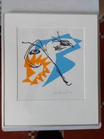 Zeefdruk abstract ingelijst Simon Vinkenoog 1992, Ophalen