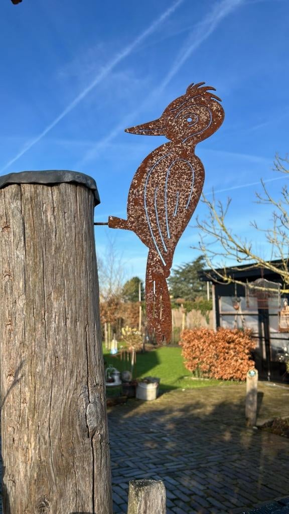 Roestige boom specht (1), Tuin en Terras, Ophalen of Verzenden, Nieuw