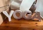 Kartonnen letters / blokletters y o g a - yoga - lichtroze, Huis en Inrichting, Woonaccessoires | Overige, Ophalen of Verzenden