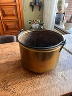 Antieke koperen blokkenbak ketel, Antiek en Kunst, Antiek | Koper en Brons, Ophalen, Koper