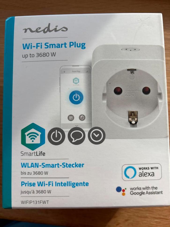 Nedis Wi-Fi Smart Plug - Slimme stekker, Computers en Software, WiFi-versterkers, Nieuw, Ophalen of Verzenden