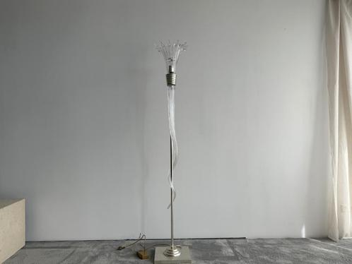 Vloerlamp  met Glazen kap, Huis en Inrichting, Lampen | Vloerlampen, Zo goed als nieuw, 150 tot 200 cm, Glas, Ophalen