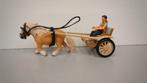 Schleich l vintage sulky 42040, Ophalen of Verzenden, Zo goed als nieuw, Paard, Beeldje of Figuurtje