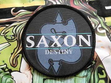 Saxon €2.50 SALE leuke  off. 1990 Destiny vintage patch 3 beschikbaar voor biedingen