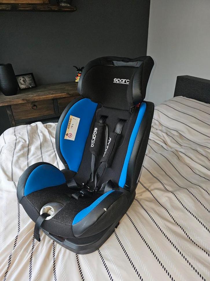Sparco Autostoel met Isofix, Kinderen en Baby's, Autostoeltjes, Gebruikt, Overige merken, 9 t/m 36 kg, Isofix, Verstelbare rugleuning