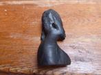 Mooi ebbenhouten borstbeeldje, Antiek en Kunst, Kunst | Beelden en Houtsnijwerken, Ophalen of Verzenden
