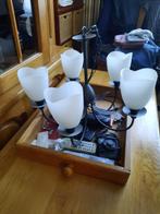 hanglampen, Huis en Inrichting, Ophalen of Verzenden, Zo goed als nieuw, Glas, Minder dan 50 cm