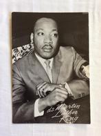 Ds. Martin Luther King kaart foto zwart-witfoto, Verzamelen, Ophalen of Verzenden, 1960 tot 1980, Ongelopen, Politiek en Historie