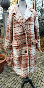 Vintage retro wollen halflange jas. Maat M, Ophalen of Verzenden, Gedragen, Maat 38/40 (M)