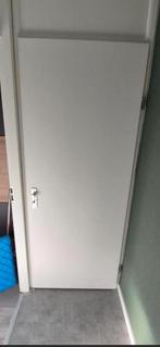 Witte Opdekdeur 83x211,5, Doe-het-zelf en Verbouw, Deuren en Horren, 80 tot 100 cm, Binnendeur, Ophalen of Verzenden, Zo goed als nieuw