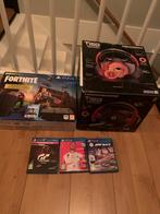 PlayStation 4 Slim + Trustmaster T150 Ferrari Stuur, monitor, Ophalen, Gebruikt