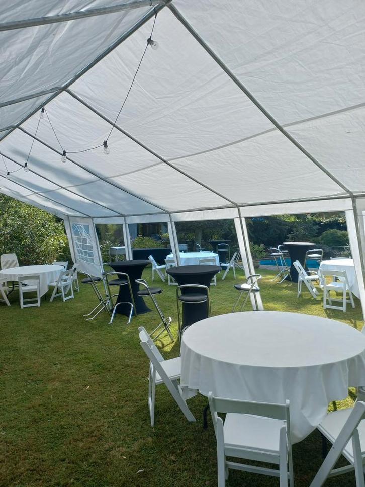 Te huur: Partytent 6x12 meter incl. Zijwanden, Tuin en Terras, Partytenten, Zo goed als nieuw, 5 tot 8 meter, Ophalen