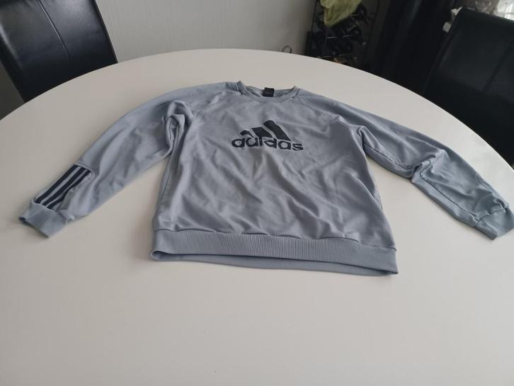 Trui van Adidas maat M, Kleding | Heren, Truien en Vesten, Gedragen, Maat 48/50 (M), Blauw, Ophalen of Verzenden