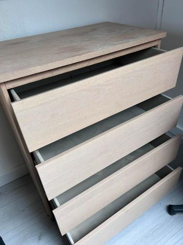 1x Malm ladenkast in goede conditie (topblad wel verkleurd) - afbeelding 2