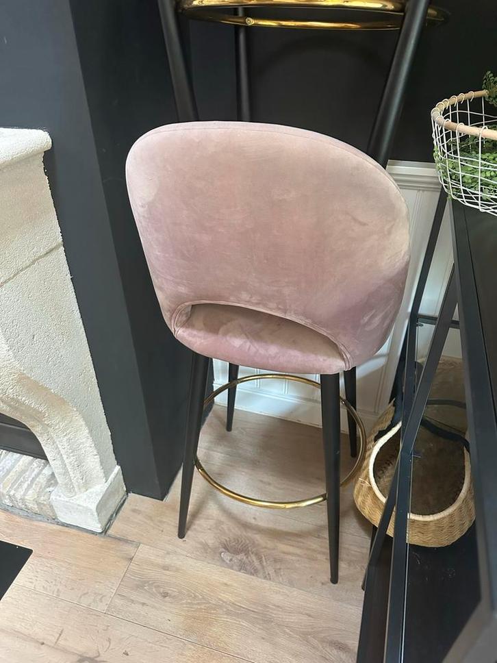 Westwing Velvet Barkruk Oud Roze, Kinderen en Baby's, Speelgoed | Buiten | Trampolines, Zo goed als nieuw, Ophalen of Verzenden