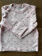 Noppies shirt maat 56 - roze met hartjes - Nieuw, Ophalen of Verzenden, Nieuw, Meisje, Shirtje of Longsleeve
