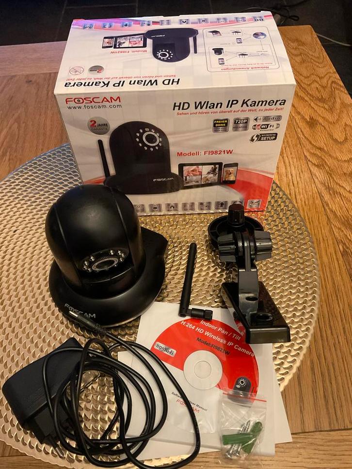 Foscam FI9821W HD IP Camera - Gebruikt, Audio, Tv en Foto, Videobewaking, Gebruikt, Binnencamera, Ophalen of Verzenden