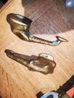 Deurgrepen in koper en messing, Antiek en Kunst, Ophalen of Verzenden