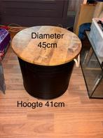 Bijzet tafeltje, Huis en Inrichting, Ophalen, Minder dan 45 cm, Minder dan 55 cm, Rond